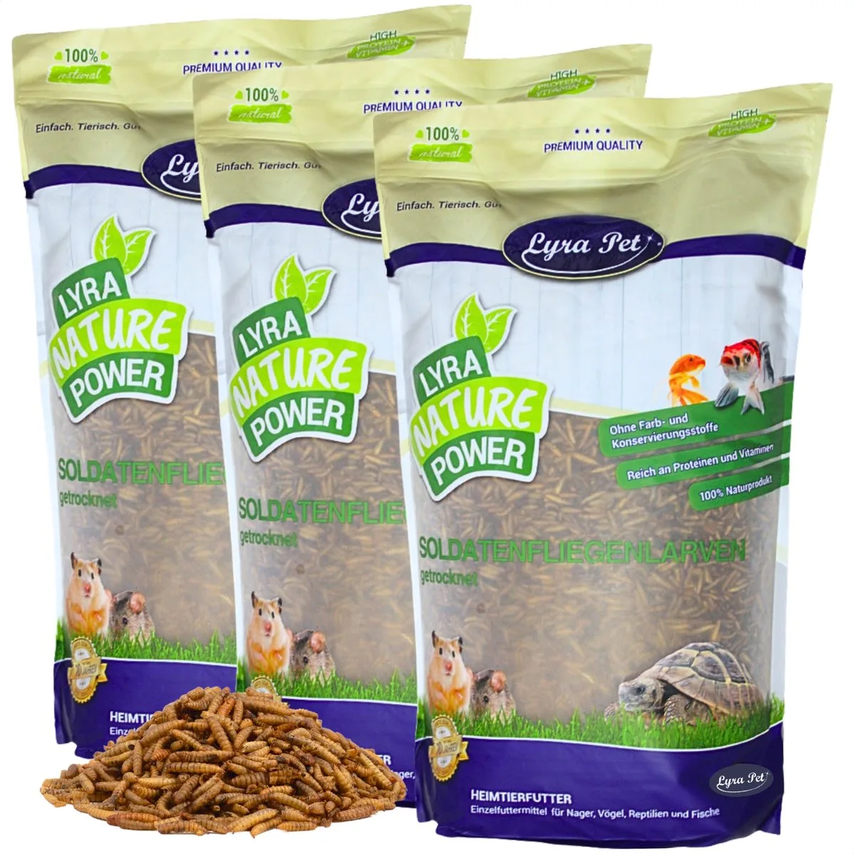 15 kg Lyra Pet® soldaatvlieglarven de Lyra Pet – photo produit