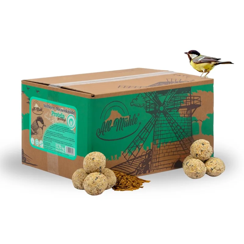 150 Lyra Pet® vetbolletjes van de Alb-Mühle, eiwitrijk met meelwormen, zonder netje, 85 g per stuk by Lyra Pet – product photo 1 of 5