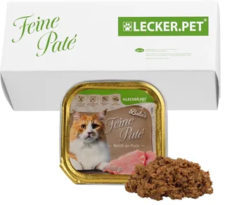 17 x 100 g Lecker.Pet® Balu's Feine Paté Reich an Pute kattenvoer natvoer compleet voer de Lyra Pet – photo produit 1 sur 5