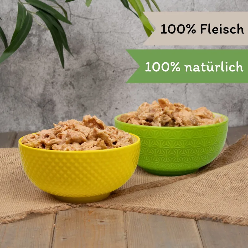 18 x 400 g Lecker.Pet® Balu's 100 % kip en kalkoen natvoer voor katten de Lyra Pet – photo produit 4 sur 5
