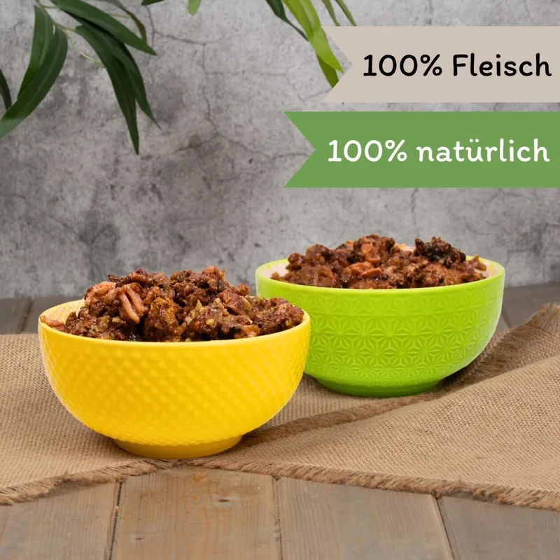 18 x 400 g Lecker.Pet® Emily's 100 % rundvlees spiervlees natvoer voor katten by Lyra Pet – product photo 4 of 5