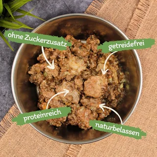 18 x 400 g Lecker.Pet® Josie's 100 % spiervlees rund natvoer voor honden von Lyra Pet – Produktfoto 2 von 5