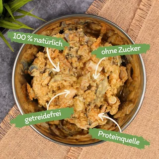 18 x 400 g Lecker.Pet® Mia's 100 % zalm natvoer voor katten de Lyra Pet – photo produit 2 sur 5