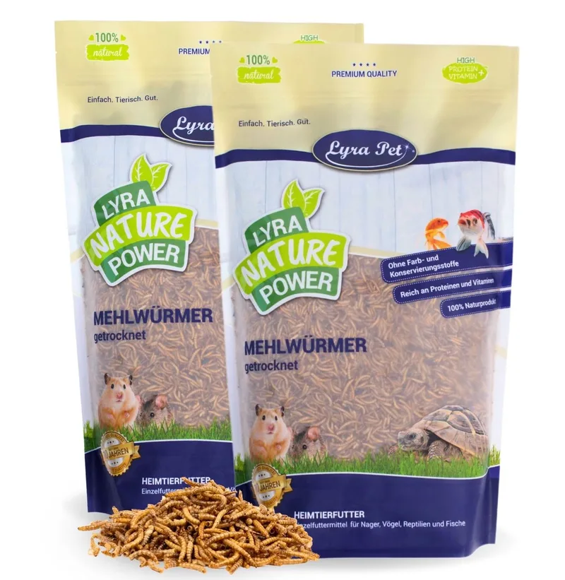 2 kg Lyra Pet® gedroogde meelwormen by Lyra Pet – product photo