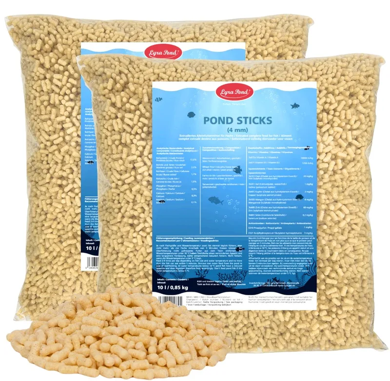 2 x 10 liter (1,7 kg) Lyra Pond® Pond Sticks visvoer vijvervoer by Lyra Pet – product photo 1 of 5