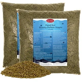 2 x 10 liter (7,36 kg) Lyra Pond® Pond Koi Beauty Pellets Hoofdvoeder vijvervoer by Lyra Pet – product photo 1 of 5