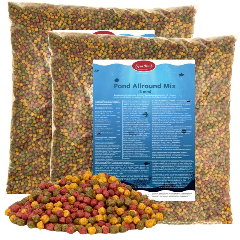 2 x 10 liter (7,4 kg) Lyra Pond® Pond Allround Koi Mix visvoer vijvervoer by Lyra Pet – product photo 1 of 5