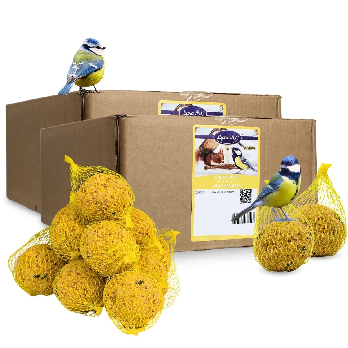 2 x 100 Lyra Pet® Basic vetbollen met netje, 90 g per stuk = 18 kg von Lyra Pet – Produktfoto