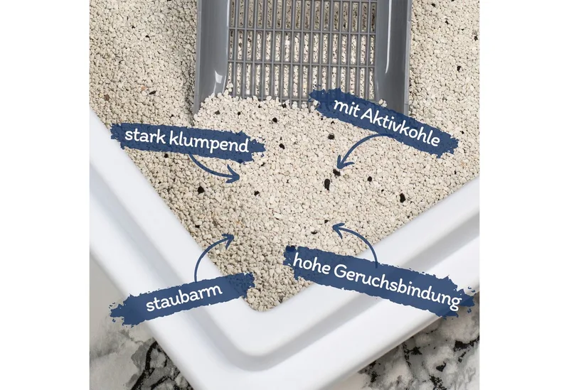 2 x 15 liter Lyra Pet® SilverCat® kattenbakvulling bentoniet met actieve kool by Lyra Pet – product photo 2 of 5