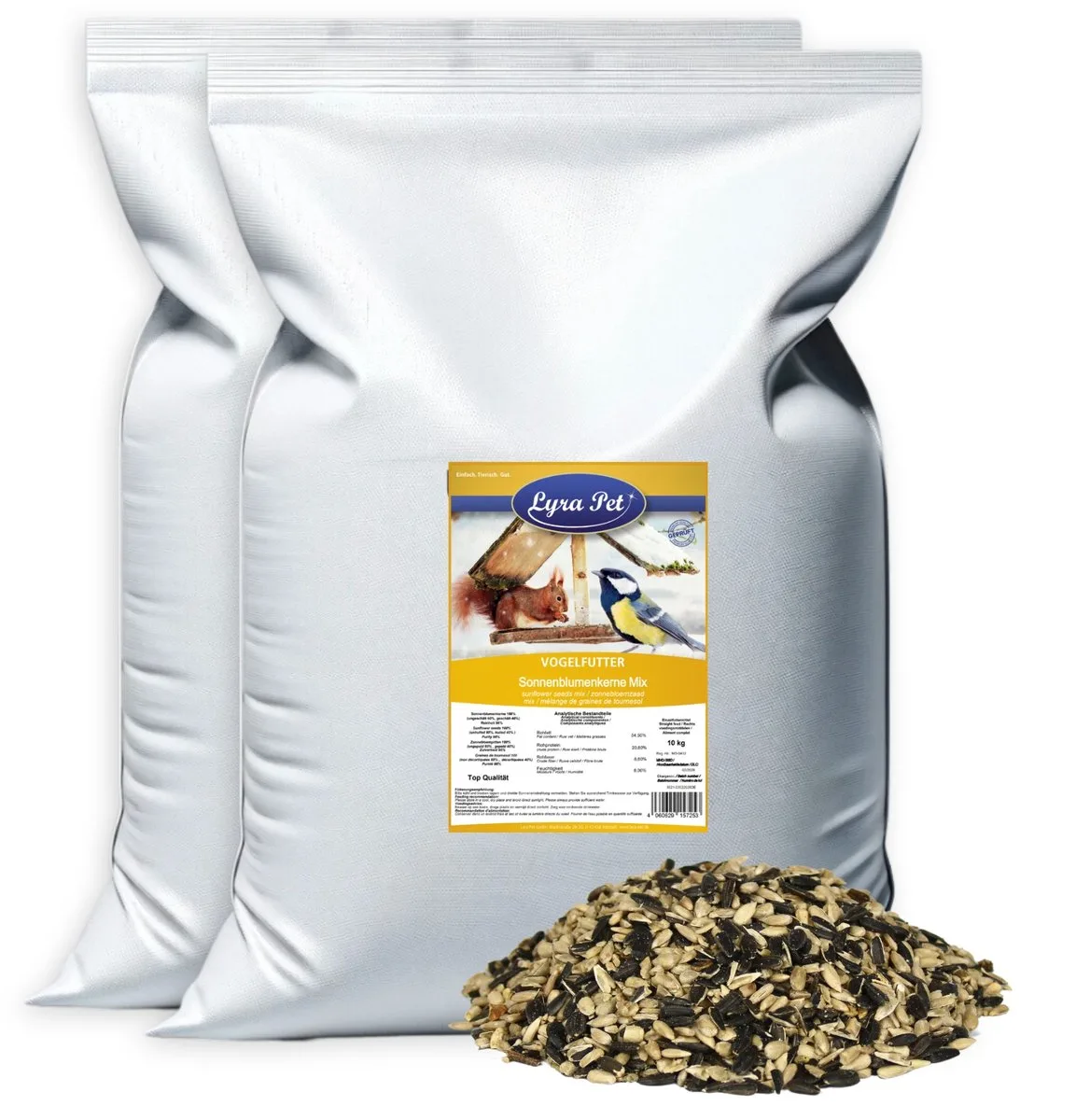 20 kg Lyra Pet® Zonnebloemzaadmix van Lyra Pet – productfoto