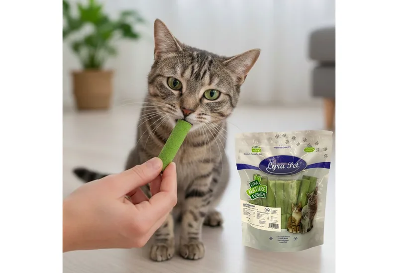 200 g Lyra Pet® gevriesdroogde kattengras sticks von Lyra Pet – Produktfoto 4 von 5