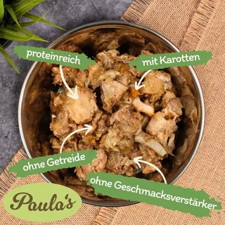 24 x 400 g Lecker.Pet® Gino's, Josie's, Luna's & Paula's 100% vlees & groente hondenvoer natvoer mix - 6 blikken van elke soort by Lyra Pet – product photo 2 of 5