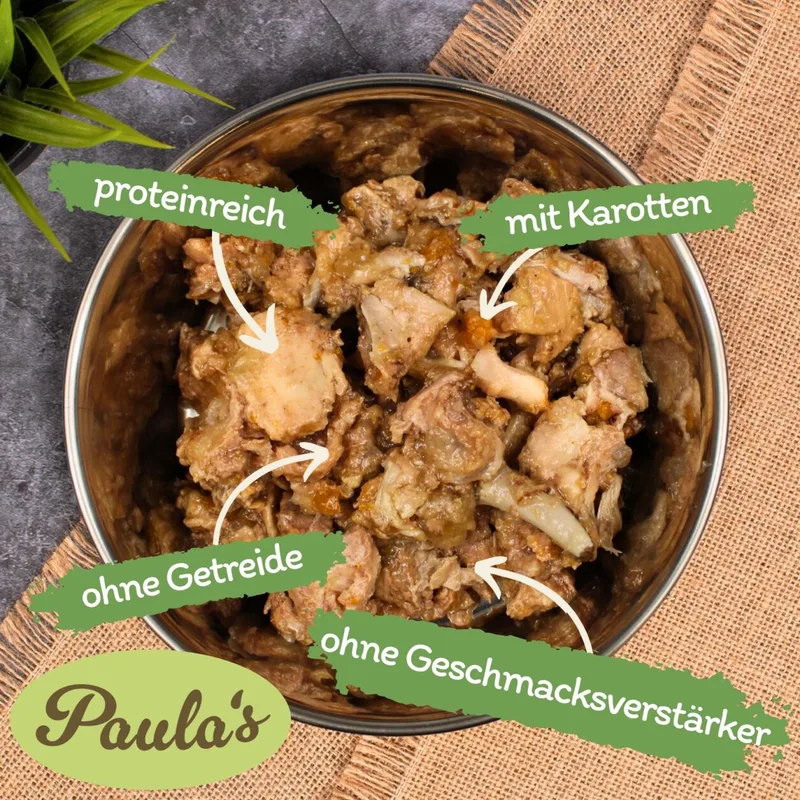24 x 400 g Lecker.Pet® Gino's, Josie's, Luna's & Paula's 100% vlees & groente hondenvoer natvoer mix - 6 blikken van elke soort by Lyra Pet – product photo 2 of 5