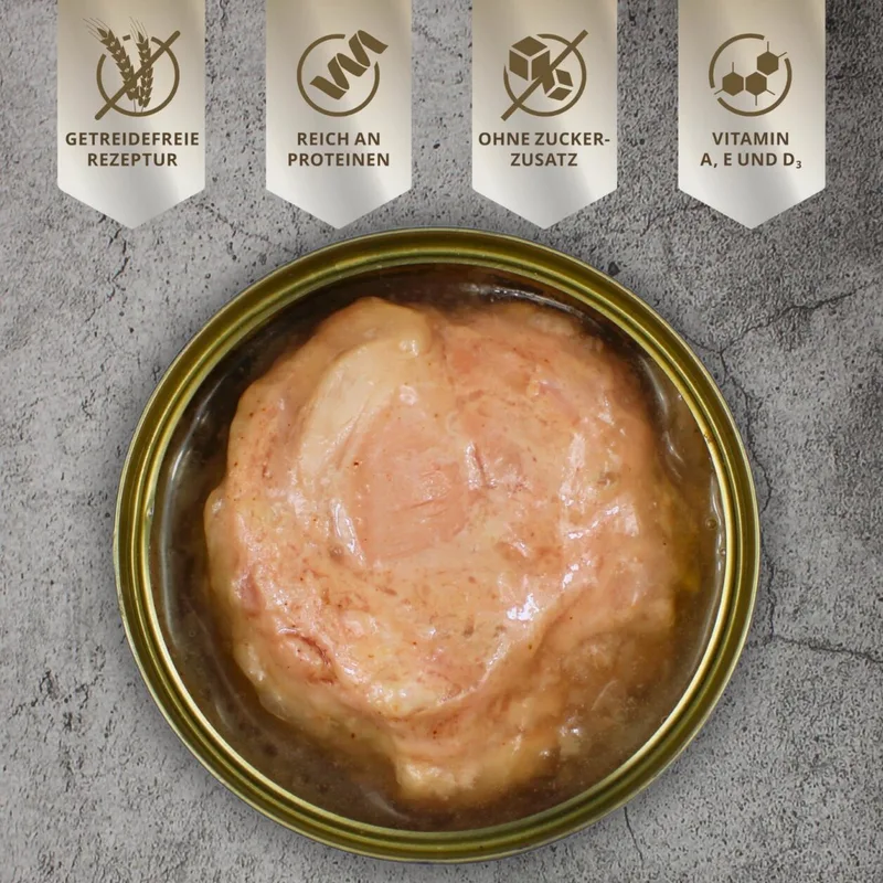 24 x 400 g Lecker.Pet® Leo's 100 % spiervlees van kip natvoer voor katten de Lyra Pet – photo produit 5 sur 5