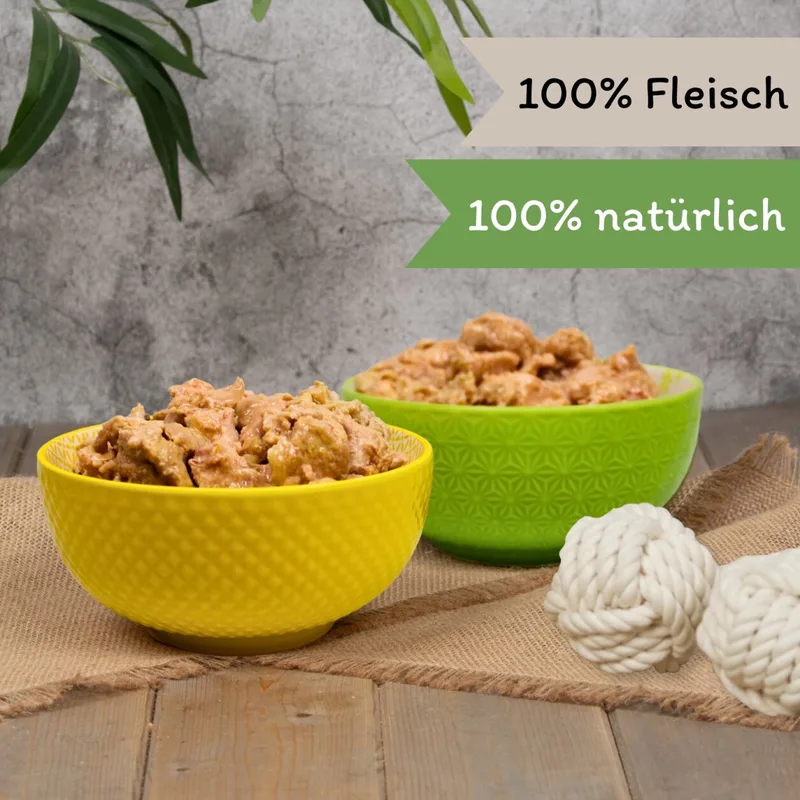 24 x 400 g Lecker.Pet® Luna's 100 % kip en kalkoen natvoer voor honden by Lyra Pet – product photo 4 of 5