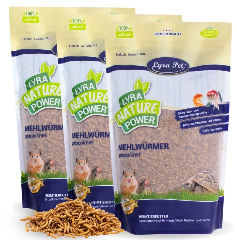3 kg Lyra Pet® gedroogde meelwormen de Lyra Pet – photo produit