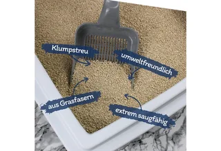 3 x 10 liter Lyra Pet® Lyra Power grasvezel kattenbakvulling klonterend von Lyra Pet – Produktfoto 2 von 5