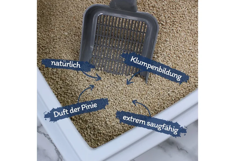 3 x 10 liter Lyra Pet® Lyra Power Pine kattenbakvulling klonterend by Lyra Pet – product photo 2 of 5