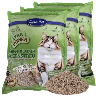 3 x 10 liter Lyra Pet® Lyra Power Pine kattenbakvulling klonterend by Lyra Pet – product photo 1 of 5
