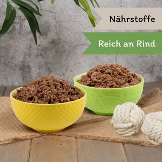 33 x 150 g Lecker.Pet® Gino's Feine Paté Rijk aan Rundvlees Nat hondenvoer Volledig hondenvoer by Lyra Pet – product photo 4 of 5