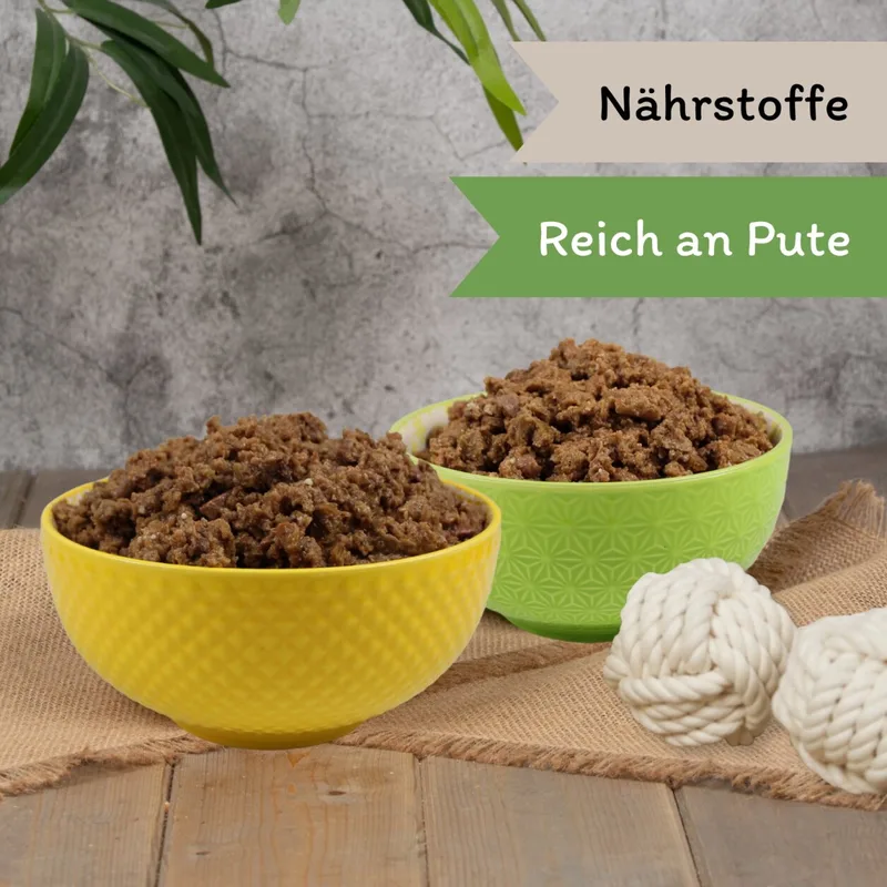 33 x 150 g Lecker.Pet® Luna's Feine Paté rijk aan kalkoen Hondenvoer nat hondenvoer compleet voer de Lyra Pet – photo produit 4 sur 5