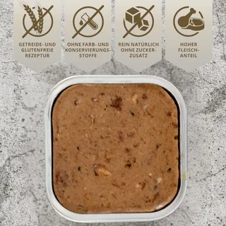 34 x 100 g Lecker.Pet® Mia's Feine Paté Reich an Lachs kattenvoer natvoer volledig voer by Lyra Pet – product photo 5 of 5