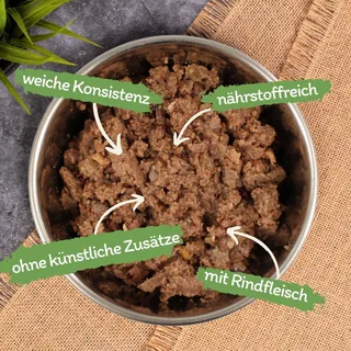 44 x 150 g Lecker.Pet® Gino's Feine Paté Rijk aan Rundvlees Nat hondenvoer Volledig hondenvoer de Lyra Pet – photo produit 2 sur 5