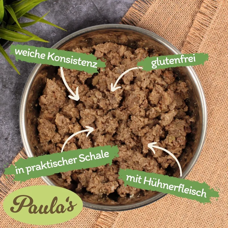 44 x 150 g Lecker.Pet® Gino's, Josie's, Luna's & Paula's Feine Paté hondenvoer natvoer mix compleet voer - 11 bakjes per soort de Lyra Pet – photo produit 2 sur 5