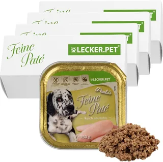 44 x 150 g Lecker.Pet® Paula's Feine Paté Rijk aan Kip Hondenvoer Natvoer Complete voeding von Lyra Pet – Produktfoto 1 von 5