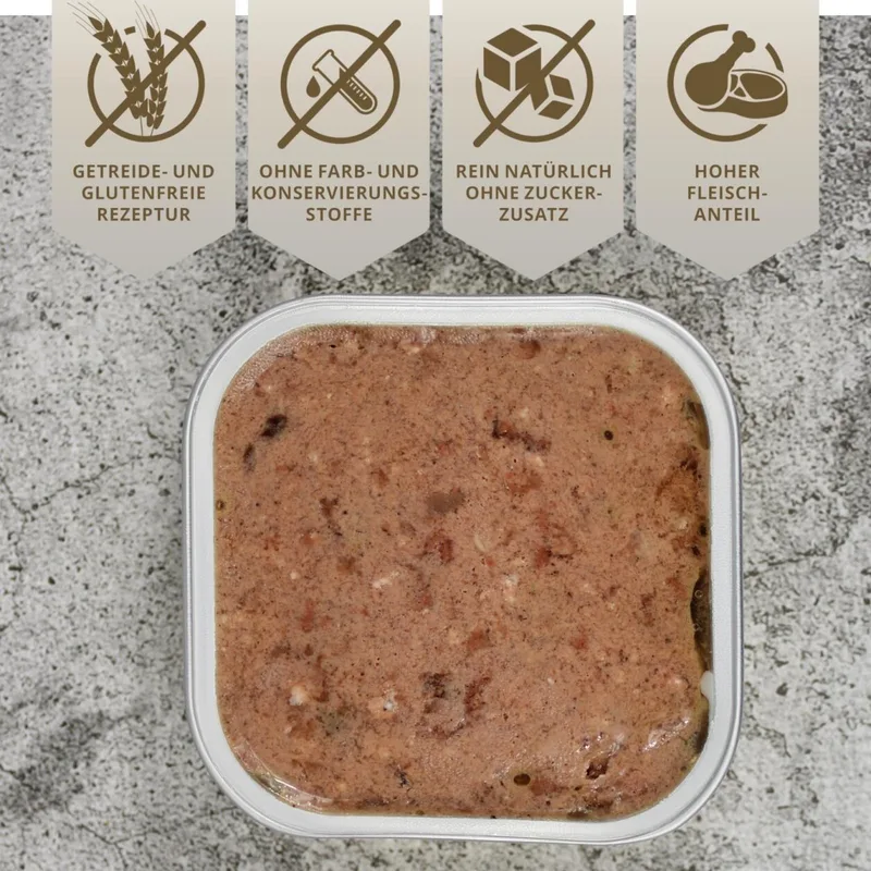 44 x 150 g Lecker.Pet® Paula's Feine Paté Rijk aan Kip Hondenvoer Natvoer Complete voeding von Lyra Pet – Produktfoto 5 von 5