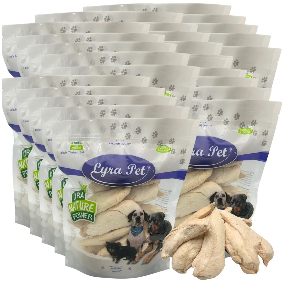 5 kg (25 x 200 g) Lyra Pet® gevriesdroogde kipfilet van Lyra Pet – productfoto
