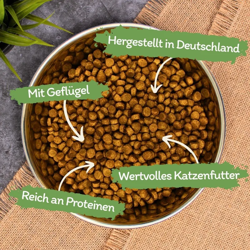 5 kg Lecker.Pet® Mia's Adult hartig gevogelte droog kattenvoer compleet voer fra Lyra Pet – produktbillede 3 af 5