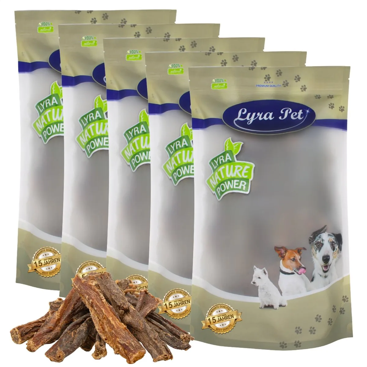 5 kg Lyra Pet® beef jerky van Lyra Pet – productfoto