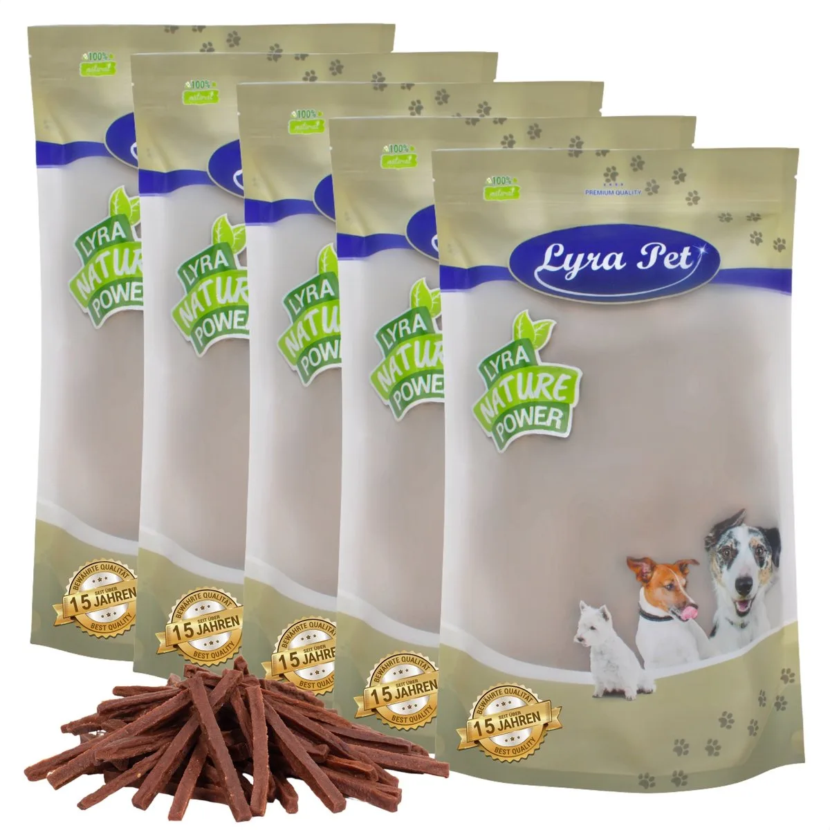 5 kg Lyra Pet® Beef jerky sticks van Lyra Pet – productfoto