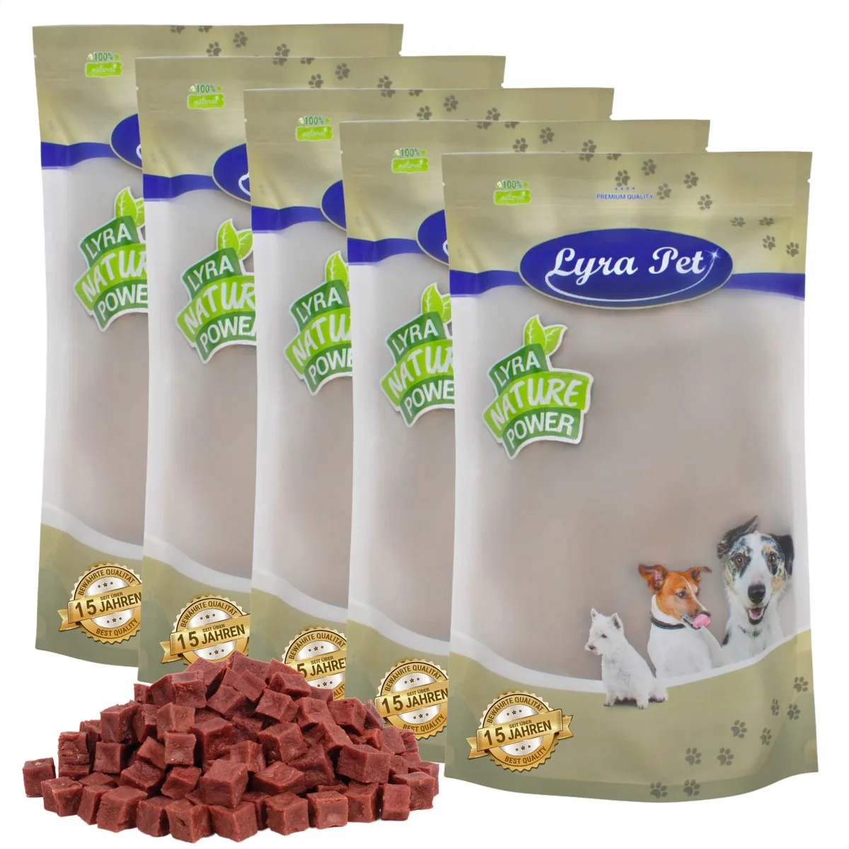 5 kg Lyra Pet® blokjes paardenvlees van Lyra Pet – productfoto