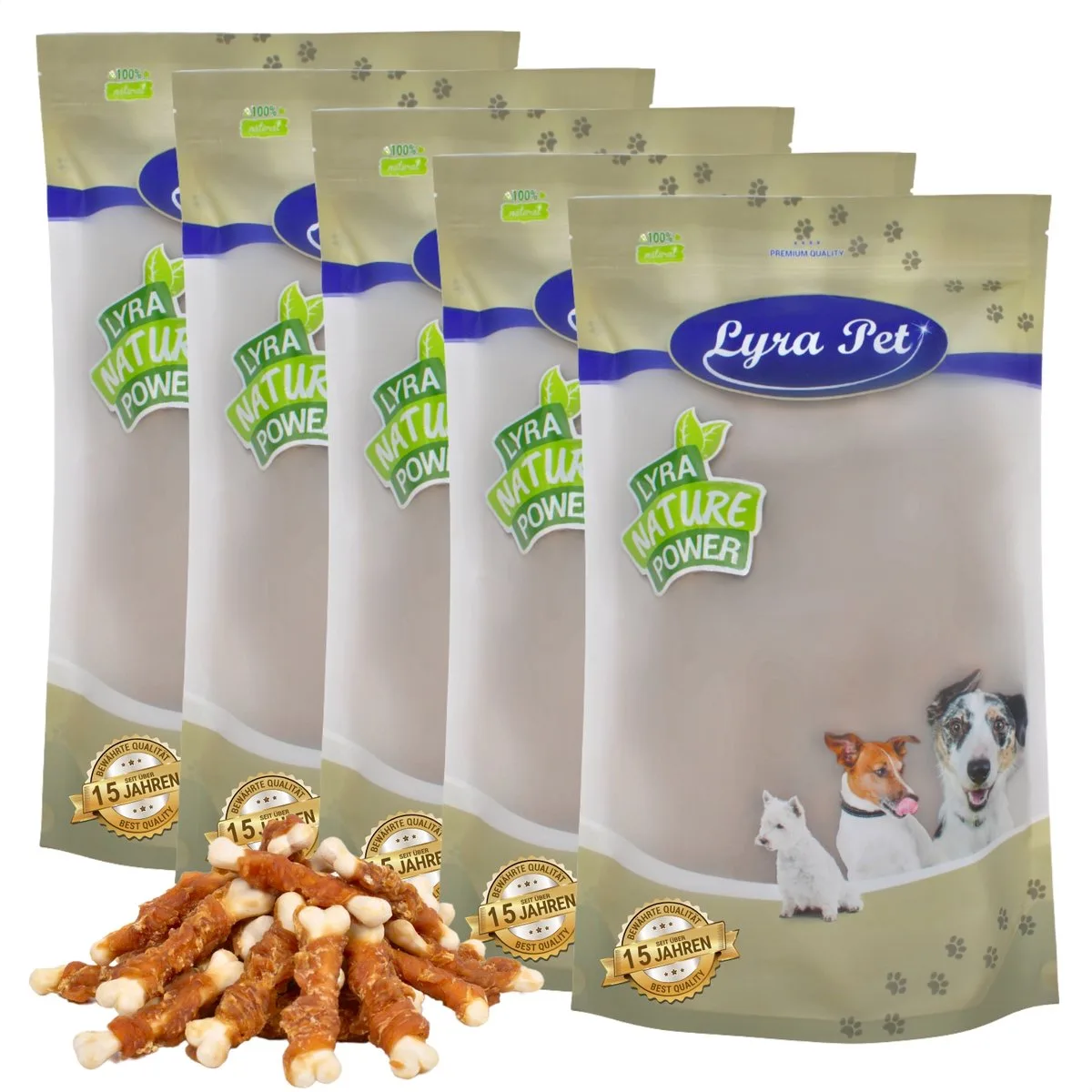 5 kg Lyra Pet® calcium botten met kipfiletreepjes van Lyra Pet – productfoto