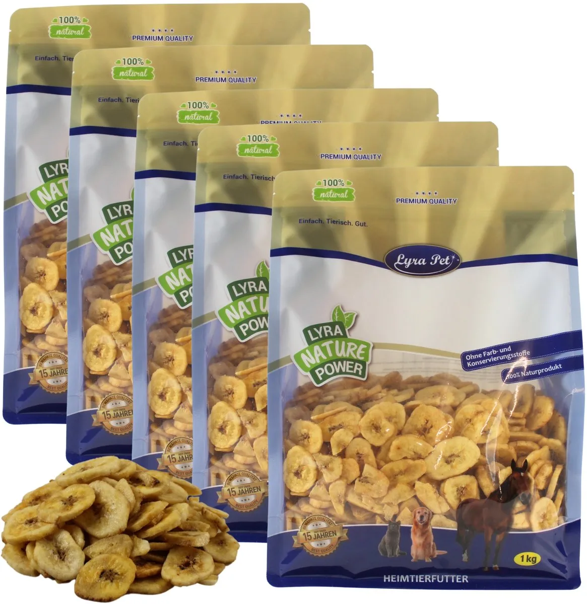Bananen getrocknet 5 kg von Lyra Pet – Produktfoto