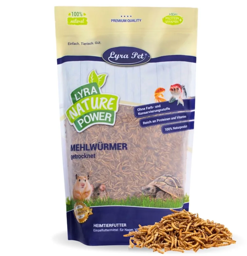 5 kg Lyra Pet® gedroogde meelwormen von Lyra Pet – Produktfoto