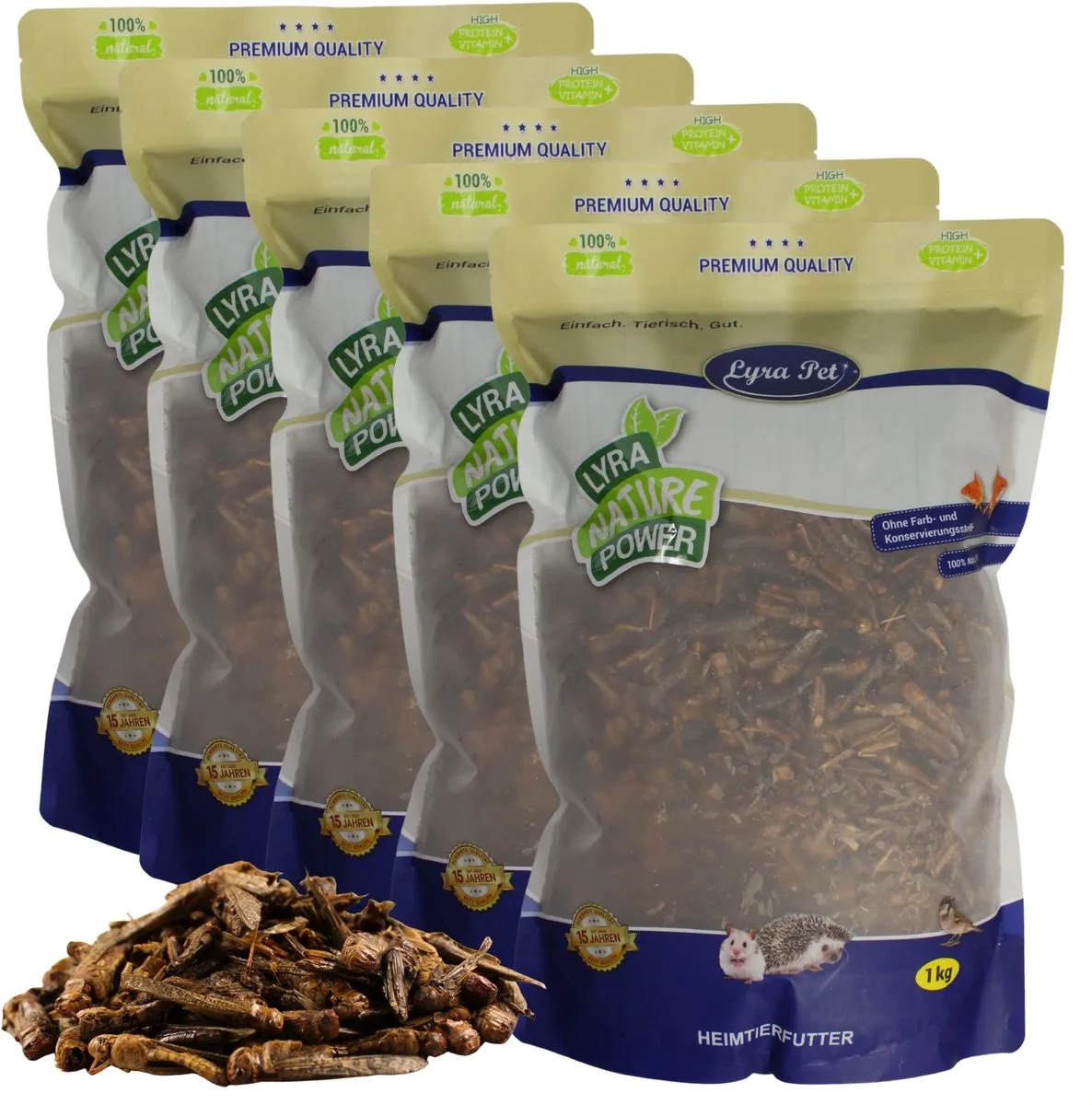 Heuschrecken getrocknet 5 kg von Lyra Pet – Produktfoto