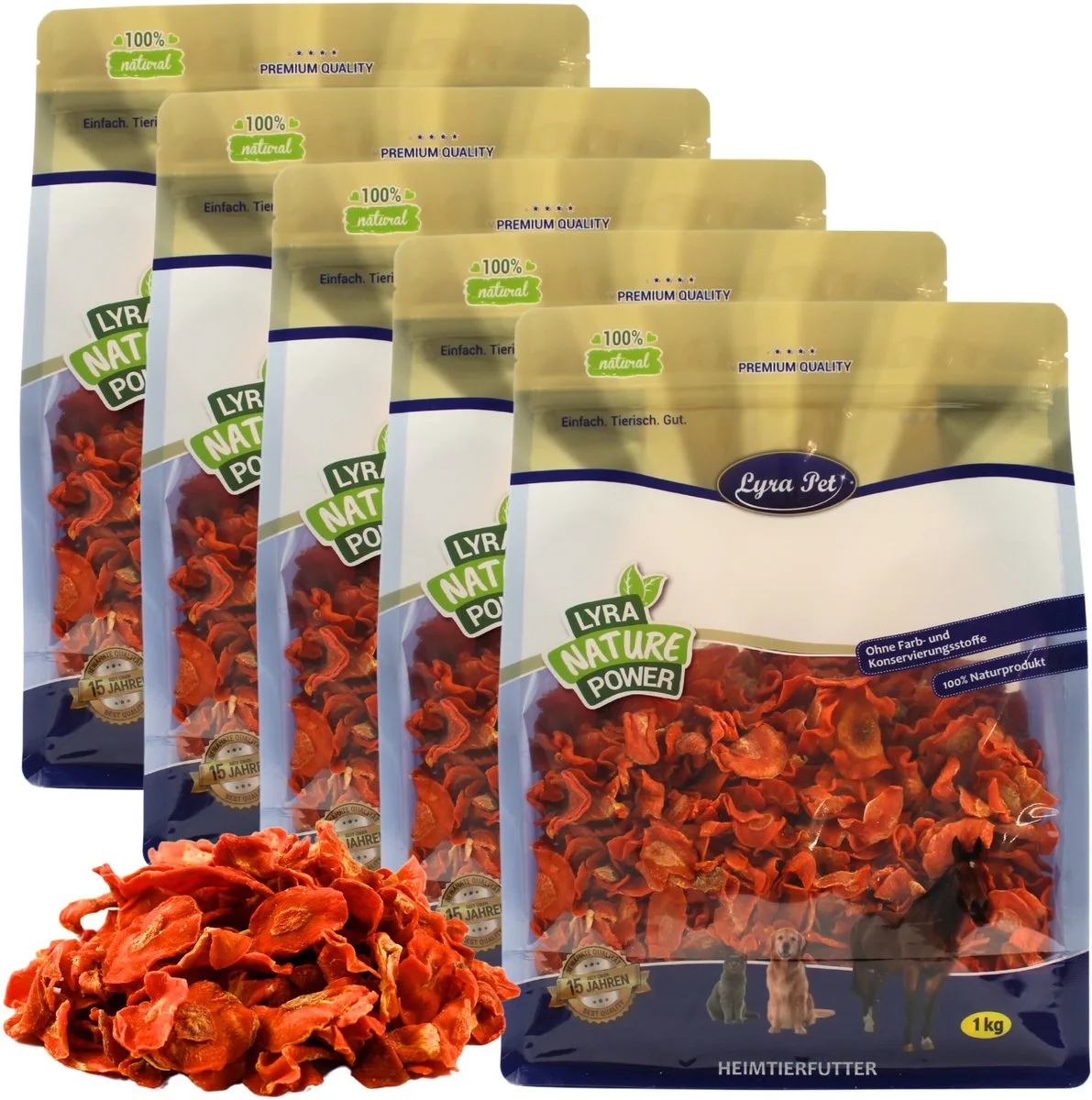Karotten getrocknet 5x1 kg von Lyra Pet – Produktfoto