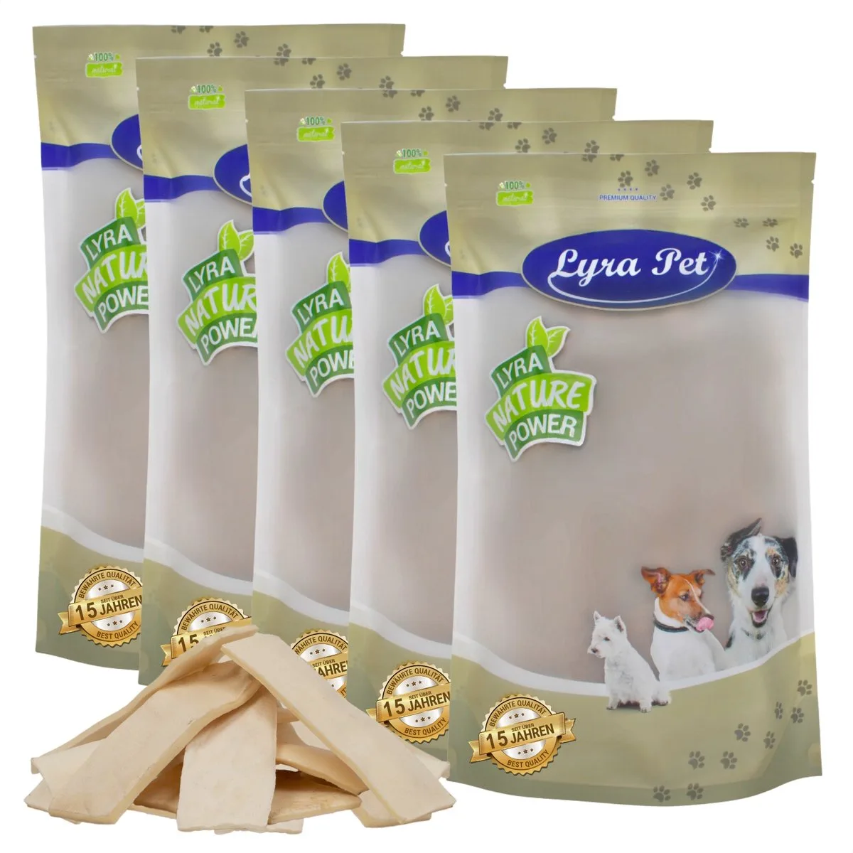 5 kg Lyra Pet® kauwchips van buffelhuid van Lyra Pet – productfoto