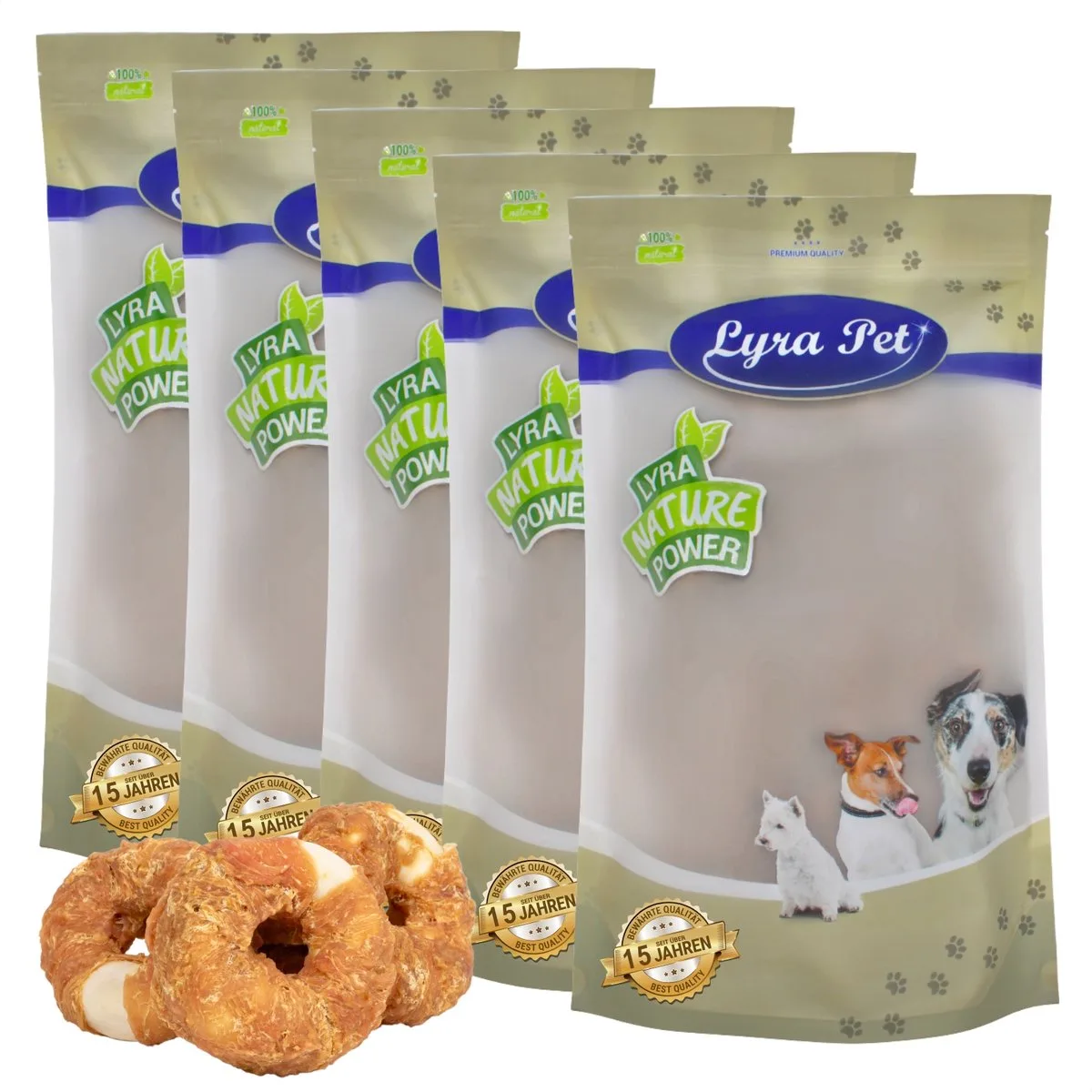 5 kg Lyra Pet® kauwringen met kipfiletreepjes van Lyra Pet – productfoto