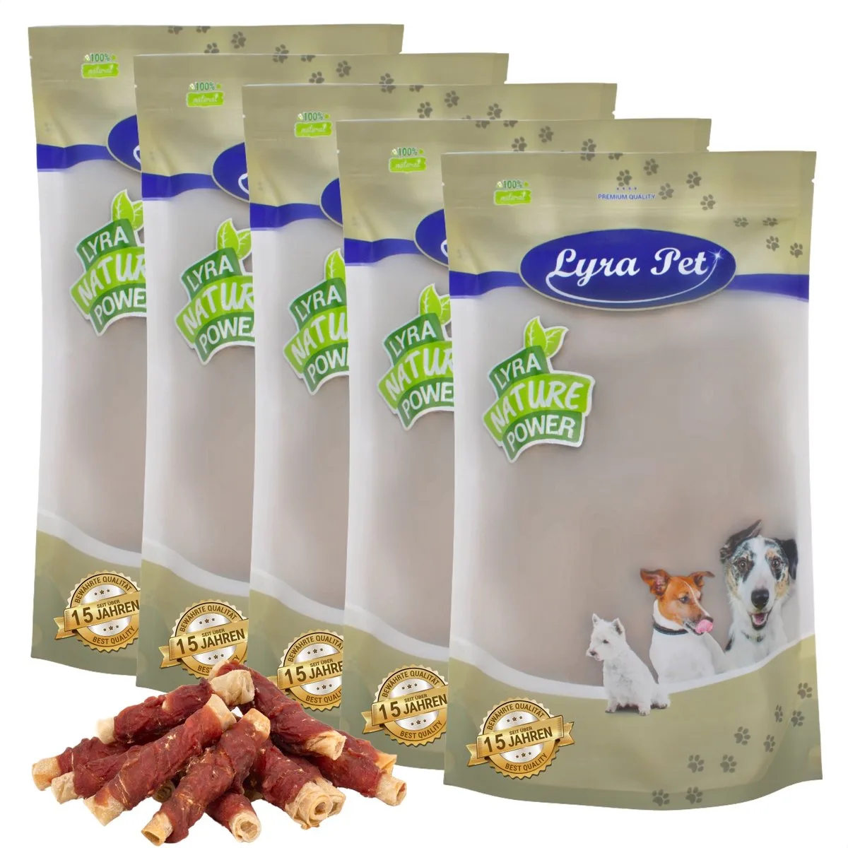 5 kg Lyra Pet® kauwrollen met natuurlijke eendenborst van Lyra Pet – productfoto