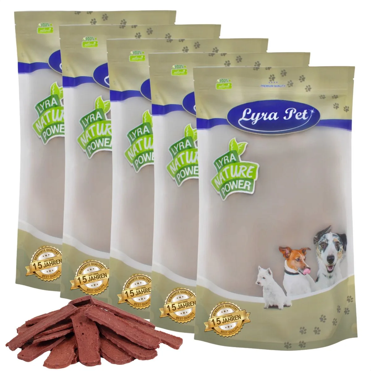5 kg Lyra Pet® paardenvleesreepjes van Lyra Pet – productfoto