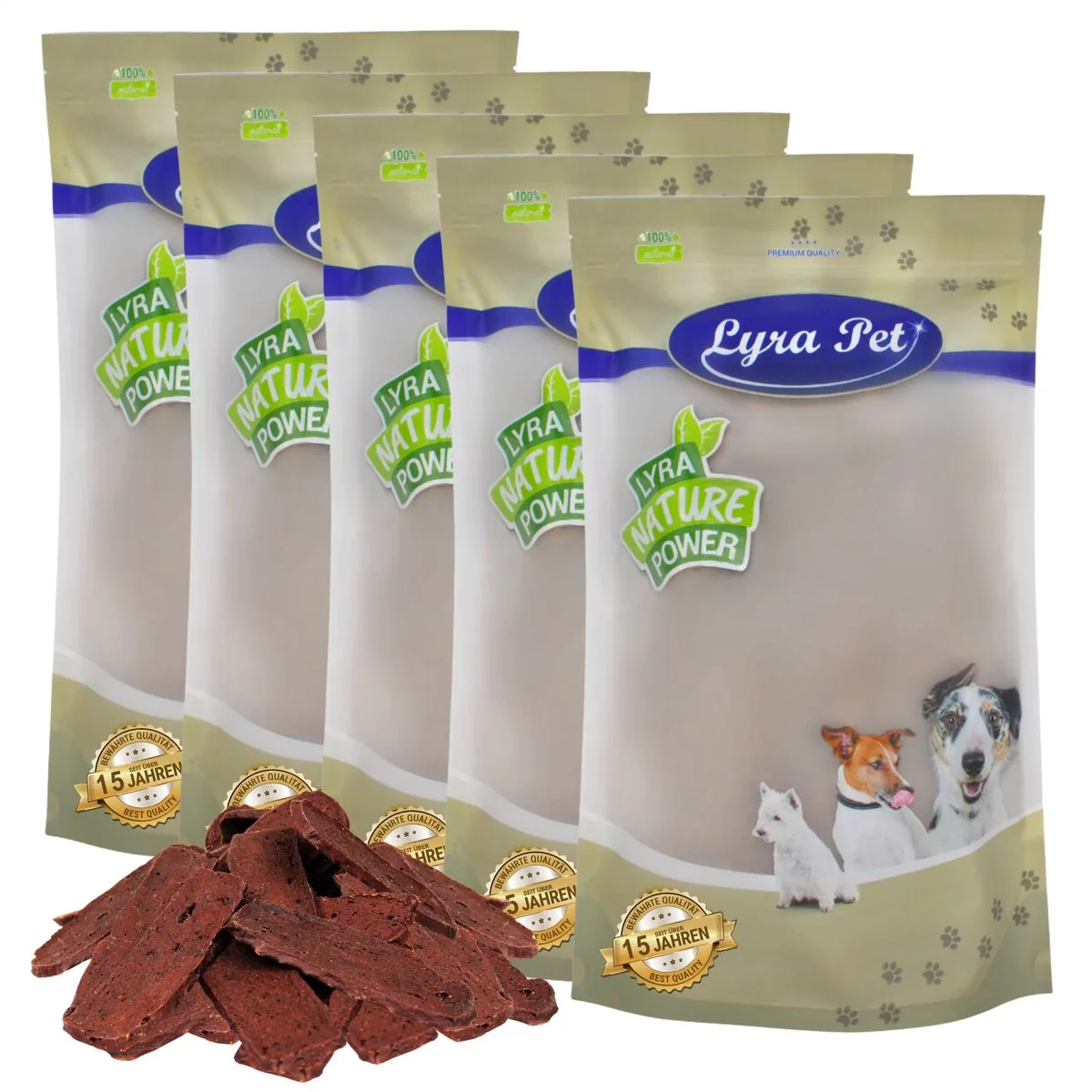 5 kg Lyra Pet® Rundvleesreepjes de Lyra Pet – photo produit