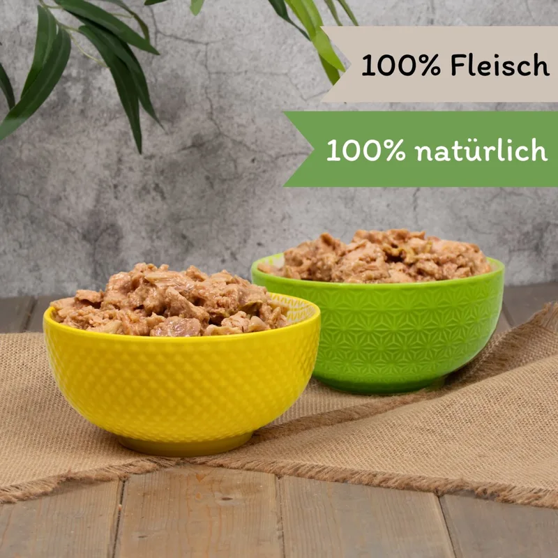 6 x 400 g Lecker.Pet® Leo's 100 % spiervlees van kip natvoer voor katten by Lyra Pet – product photo 4 of 5