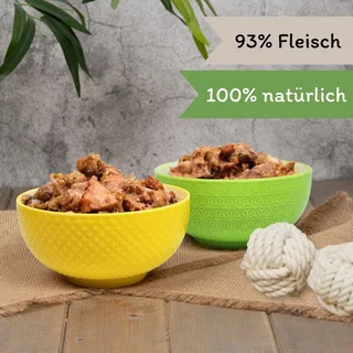 6 x 400 g Lecker.Pet® Paula's 100 % Hähnchen und Karotte Hundefutter Nassfutter von Lyra Pet – Produktfoto 4 von 5