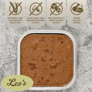 68 x 100 g Lecker.Pet® Balu's, Emily's, Leo's & Mia's Feine Paté kattenvoer natvoer mix compleet voer - 17 bakjes per soort de Lyra Pet – photo produit 5 sur 5
