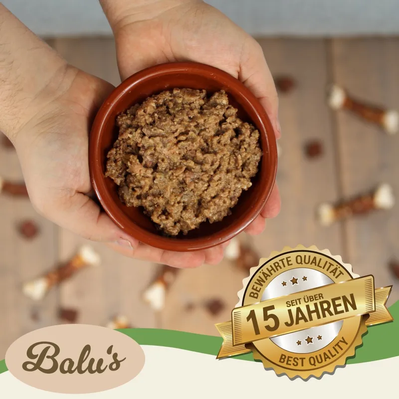 68 x 100 g Lecker.Pet® Balu's, Emily's, Leo's & Mia's Feine Paté kattenvoer natvoer mix compleet voer - 17 bakjes per soort de Lyra Pet – photo produit 3 sur 5
