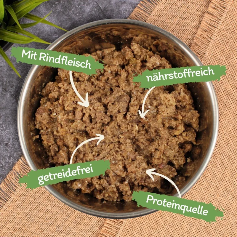 68 x 100 g Lecker.Pet® Emily's Feine Paté Rijk aan Rund Nat Kattenvoer Complete voeding de Lyra Pet – photo produit 2 sur 5